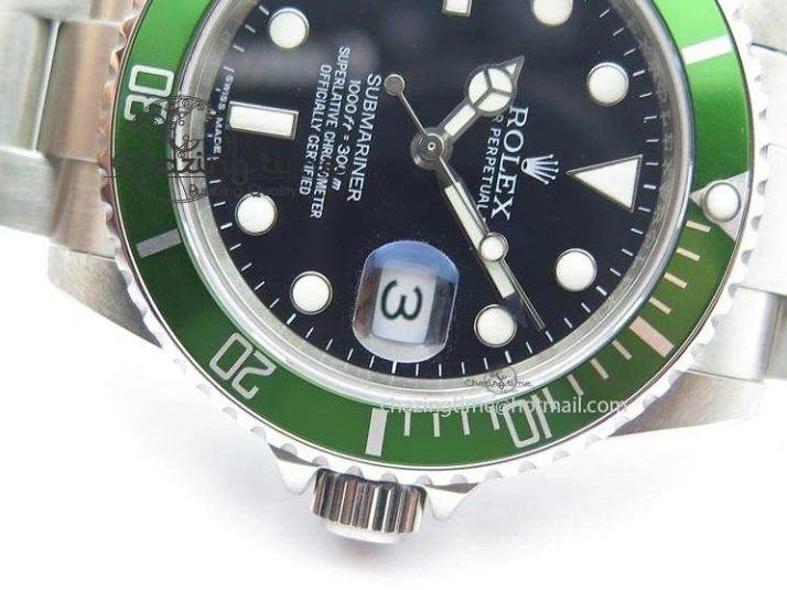 MiroTime 0419 Submariner BP Maker 16610 Green Dial On SS Bracelet A Bright 3870